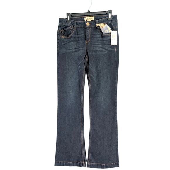 Democracy Jeans Womens 6 Liberty Bell Flare Dark Denim NWT - Picture 1 of 3